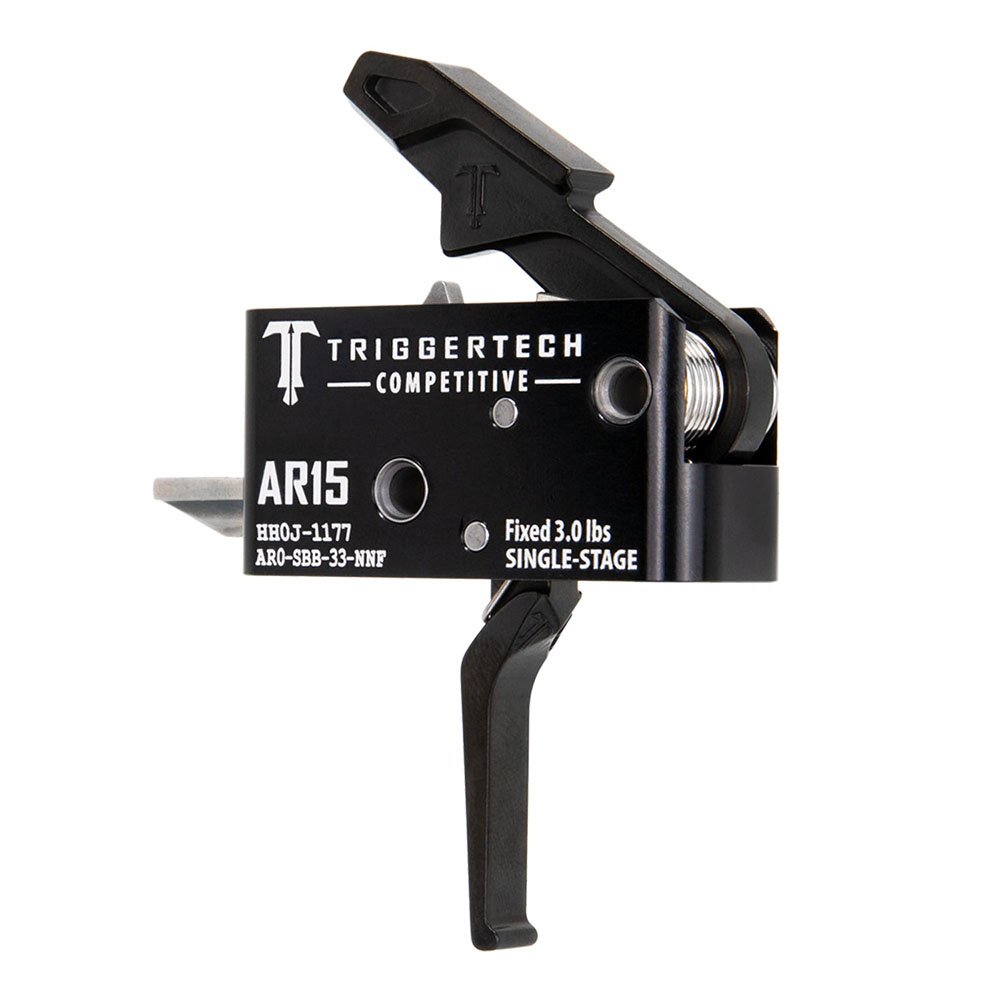 AR15 - Single-Stage Competitive Black Straight Flat